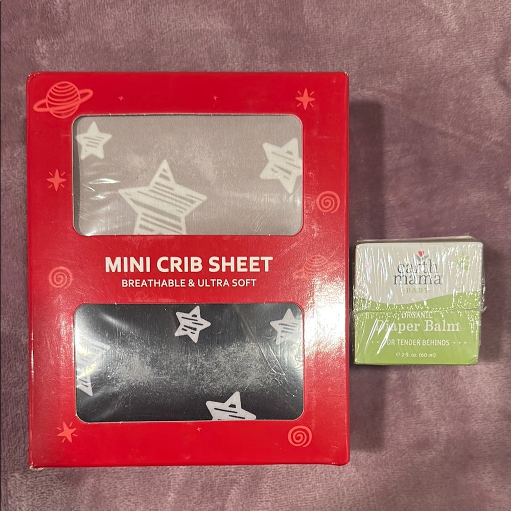 Mini Crib Sheet with Star Design